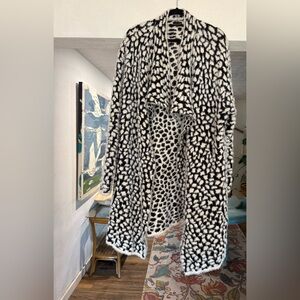 Coco + Carmen animal print duster /knit